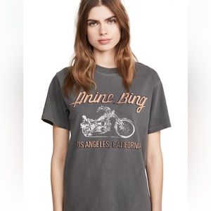 Anine bing washed grey t shirt NWT